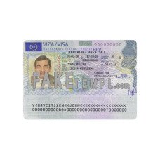 Croatia fake Schengen visa photoshop template PSD