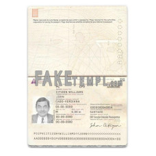 Cabo Verde fake standard passport photoshop template PSD