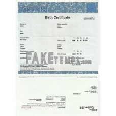 Canada Quebec fake birth certificate photoshop template PSD 