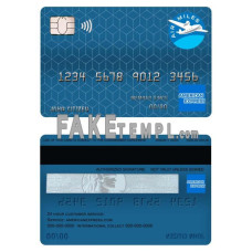 Canada American Express Air Miles fake credit card photoshop template PSD