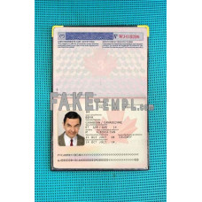 Canada fake passport photolook template PSD, scan and photo-realistic look 2002 - 2010