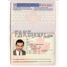 Canada fake standard passport photoshop template PSD, (2002-2010)