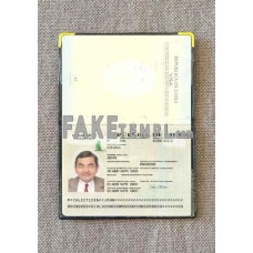 Chile fake passport photolook template PSD, scan and photo-realistic look