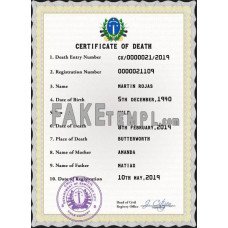 Chile fake vital record death photoshop certificate PSD