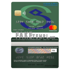 China Minsheng bank fake mastercard credit card photoshop template PSD