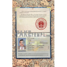 China fake passport photolook template PSD, scan and photo-realistic look 2007 - 2009