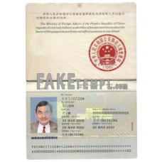 China fake passport photoshop template PSD, 2007-2009