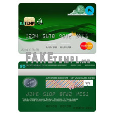 Comoros Sanduk bank fake mastercard credit card photoshop template PSD