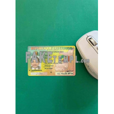 Congo fake driving license photolook template PSD, scan and photo-realistic look