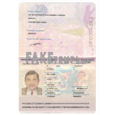 Congo fake passport photoshop template PSD, 2015-present