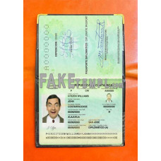 Costa Rica diplomatic fake passport photolook template PSD, scan and photo-realistic look 