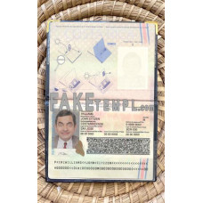 Costa Rica fake passport photolook template PSD, scan and photo-realistic look