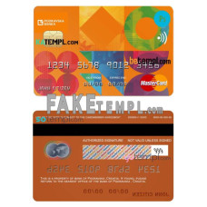 Croatia Podravska bank fake mastercard credit card photoshop template PSD