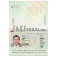 Cyprus fake passport photoshop template PSD