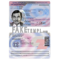 Czechia  fake identity card photoshop template PSD