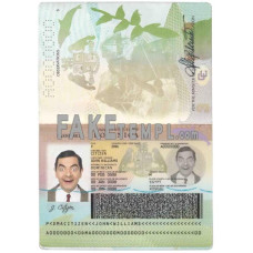 Dominica fake passport photoshop template PSD