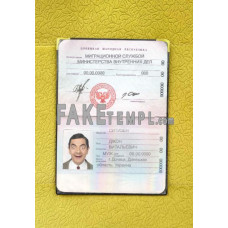 Donetsk People s Republic fake passport photolook template PSD, scan and photo-realistic look