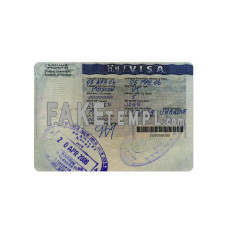 Ethiopia fake entry visa photoshop template PSD