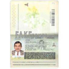 Ecuador fake passport photoshop template  PSD