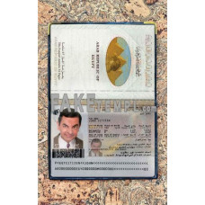 Egypt fake passport photolook template PSD, scan and photo-realistic look