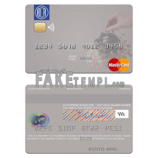 El Salvador Banco Central de Reserva de El Salvador fake mastercard photoshop template PSD