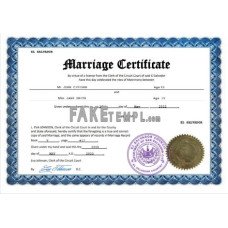 El Salvador fake marriage certificate Word and PDF template