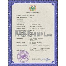 El Salvador fake vital record death photoshop certificate PSD