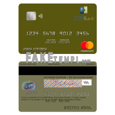 Equatorial Guinea BGFI Bank fake mastercard credit card photoshop template PSD