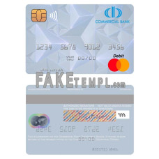 Equatorial Guinea Commerical bank Guinee Equatoriale fake mastercard photoshop template PSD