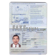 Estonia fake passport photoshop template PSD