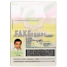 Ethiopia fake passport photoshop template  PSD