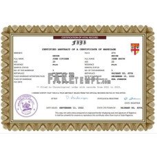 Fiji fake marriage certificate Word and PDF template