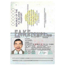 Fiji fake passport photoshop template  PSD