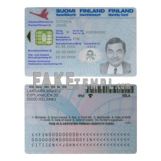 Finland  fake identity card photoshop template PSD