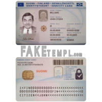 Finland  fake identity card photoshop template PSD