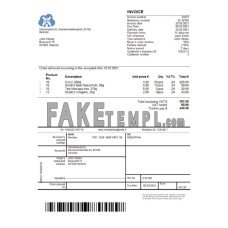 Finland SpiceImport Ltd fake Invoice Word and PDF template