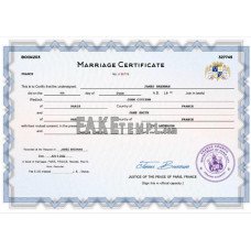 France fake marriage certificate Word and PDF template