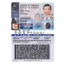 Guatemala fake driving license photoshop template PSD