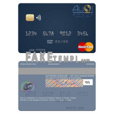 Gabon Alios France fake mastercard photoshop template PSD