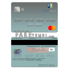 Gabon BGFI Bank fake mastercard photoshop template PSD