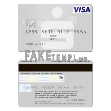 Germany Sparkasse Bank fake visa card photoshop template PSD