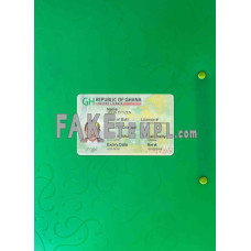 Ghana  fake driving license photolook template PSD, scan and photo-realistic look