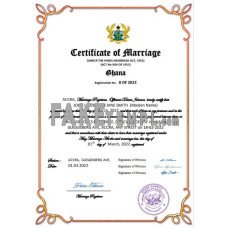 Ghana fake marriage certificate Word and PDF template