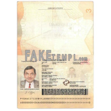 Ghana fake passport photoshop template PSD