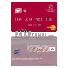 Grenada CBIC fake mastercard photoshop template PSD