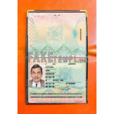 Grenada fake passport photolook template PSD, scan and photo-realistic look 