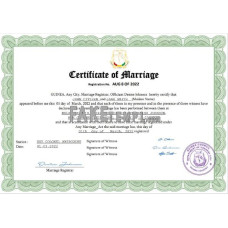 Guinea fake marriage certificate Word and PDF template