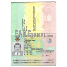 Guinea-Bissau fake passport photoshop template PSD