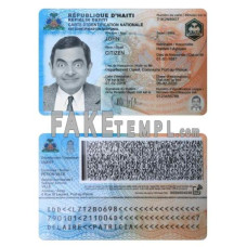 Haiti fake identity card photoshop template PSD