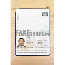 Haiti fake passport photolook template PSD, scan and photo-realistic look